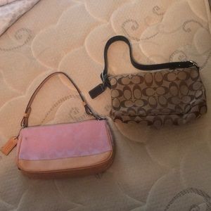 Small shoulder coach purse